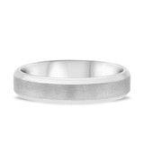 Photo of Baylor Traditional Mens Wedding Band 14K White Gold. [BT340WM]