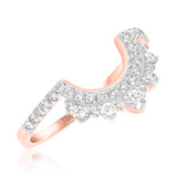 Photo of Orchid 7/8 ct tw. Diamond Same Sex Ladies Band Set 10K Rose Gold [BT228RL]