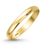Photo of Hudson Comfort Fit-3mm Classic Ladies Band 14K Yellow Gold [BT348YL]