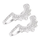 Photo of Orchid 7/8 ct tw. Diamond Same Sex Ladies Band Set 10K White Gold [WL228W]
