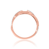 Photo of Rehana 3/8 ct tw. Black Diamond (Treated) Round Solitaire Engagement Ring 10K Rose Gold [BT214RE-A033]