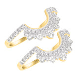 Photo of Orchid 7/8 ct tw. Diamond Same Sex Ladies Band Set 10K Yellow Gold [WL228Y]