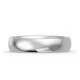 Photo of Hudson Comfort Fit-5mm 0 ct tw. No Gemstone Ladies Band 14K White Gold [BT350WL]