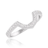 Photo of Mauve 3 1/10 CT. T.W. Morganite and Diamond Trio Matching Wedding Ring Set 14K White Gold [BT225WL]
