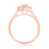 Photo of Yasmine 1/3 ct tw. Diamond Princess Solitaire Engagement Ring 10K Rose Gold [BT217RE-P023]