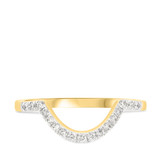 Photo of Nea 1 1/2 Carat T.W. Morganite and Diamond Matching Bridal Ring Set 10K Yellow Gold [BT231YL]