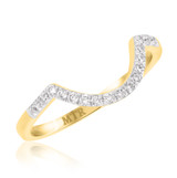 Photo of Nea 1 1/2 Carat T.W. Morganite and Diamond Matching Bridal Ring Set 10K Yellow Gold [BT231YL]