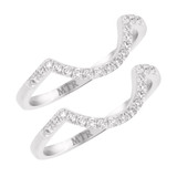 Photo of Nea 3/8 ct tw. Diamond Same Sex Ladies Band Set 14K White Gold [WL231W]