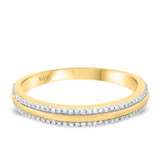 Photo of Rouge 1 1/2 CT. T.W. Morganite and Diamond Trio Matching Wedding Ring Set 14K Yellow Gold [BT206YM]