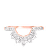 Photo of Orchid 2 3/4 Carat T.W. Morganite and Diamond Trio Matching Wedding Ring Set 10K Rose Gold [BT228RL]