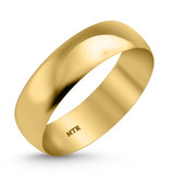 Photo of Hudson Comfort Fit-6mm Traditional Mens Wedding Band 10K Yellow Gold. [BT351YM]