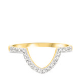 Photo of Lulu 2 1/10 Carat T.W. Morganite and Diamond Matching Bridal Ring Set 10K Yellow Gold [BT234YL]