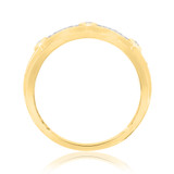 Photo of Rehana 1/2 ct tw. Black Diamond (Treated) Same Sex Mens Band Set 10K Yellow Gold [BT214YM]