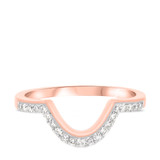 Photo of Camellia 2 3/4 CT. T.W. Morganite and Diamond Trio Matching Wedding Ring Set 10K Rose Gold [BT230RL]