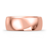 Photo of Hudson Comfort Fit-8mm Traditional Mens Wedding Band 14K Rose Gold. [BT353RM]
