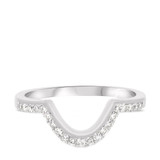 Photo of Camellia 2 3/4 Carat T.W. Morganite and Diamond Trio Matching Wedding Ring Set 10K White Gold [BT230WL]