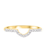 Photo of Milly 2 1/3 Carat T.W. Morganite and Diamond Matching Bridal Ring Set 14K Yellow Gold [BT235YL]