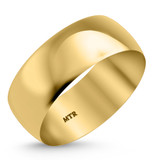 Photo of Hudson Comfort Fit-8mm Traditional Mens Wedding Band 14K Yellow Gold. [BT353YM]