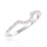 Photo of Milly 1/3 ct tw. Diamond Same Sex Ladies Band Set 14K White Gold [BT235WL]