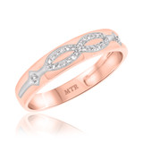 Photo of Luca 1/3 CT. T.W. Diamond Fancy Cluster Bridal Set 14K Rose Gold [BT247RL]