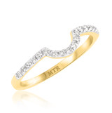 Photo of Milly 1/3 ct tw. Diamond Same Sex Ladies Band Set 10K Yellow Gold [BT235YL]