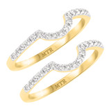 Photo of Milly 1/3 ct tw. Diamond Same Sex Ladies Band Set 14K Yellow Gold [WL235Y]