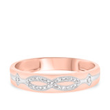 Photo of Luca 1/7 ct tw. Diamond Same Sex Ladies Band Set 10K Rose Gold [BT247RL]