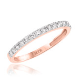 Photo of River 1 3/8 Carat T.W. Diamond Princess Cluster Bridal Set 14K Rose Gold [BT248RL]