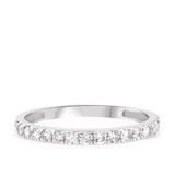 Photo of River 1 3/8 CT. T.W. Diamond Princess Cluster Bridal Set 14K White Gold [BT248WL]