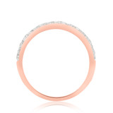 Photo of River 3/4 ct tw. Diamond Same Sex Ladies Band Set 10K Rose Gold [BT248RL]