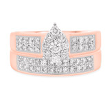 Photo of Jay 2/3 CT. T.W. Diamond Pear Cluster Bridal Set 14K Rose Gold [BR250R-C000]