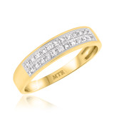 Photo of Jay 2/3 Carat T.W. Diamond Pear Cluster Bridal Set 10K Yellow Gold [BT250YL]