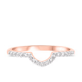 Photo of Milly 2 5/8 ct tw. Morganite Cushion Solitaire Trio Set 10K Rose Gold [BT235RL]