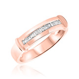 Photo of Mira 3/4 ct tw. Diamond Wedding Band Set 10K Rose Gold [BT129RM]