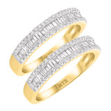 Photo of Weston 7/8 ct tw. Diamond Same Sex Ladies Band Set 10K Yellow Gold [WL253Y]