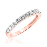 Photo of Etta 1 1/8 ct tw. Diamond Wedding Band Set 10K Rose Gold [BT410RL]