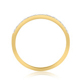 Photo of Otto 1/2 CT. T.W. Diamond Round Cluster Bridal Set 14K Yellow Gold [BT254YL]