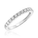 Photo of Etta 1 1/8 ct tw. Diamond Wedding Band Set 14K White Gold [BT410WL]