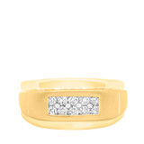 Photo of Etta 1 1/8 ct tw. Diamond Wedding Band Set 10K Yellow Gold [BT624YM]