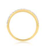 Photo of River 2 ct tw. Diamond Princess Cluster Trio Set 14K Yellow Gold [BT248YL]