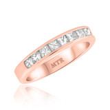 Photo of Ami 1 3/4 ct tw. Diamond Same Sex Ladies Band Set 14K Rose Gold [BT359RL]