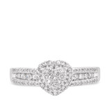 Photo of Amir 1 1/2 ct tw. Diamond Fancy Cluster Trio Set 10K White Gold [BT251WE-C000]