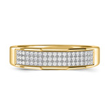 Photo of Enamor 1/2 ct tw. Diamond Wedding Band Set 10K Yellow Gold [BT415YL]