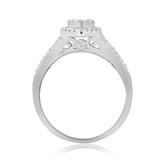 Photo of Amir 1/2 ct tw. Diamond Heart Cluster Engagement Ring 10K White Gold [BT251WE-C000]