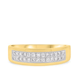 Photo of Jay 2/3 ct tw. Diamond Same Sex Mens Band Set 10K Yellow Gold [BT250YM]