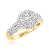 Photo of Weston 1 1/2 ct tw. Diamond Fancy Cluster Trio Set 10K Yellow Gold [BT253YE-C000]