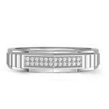 Photo of Kalila 1/4 ct tw. Diamond Wedding Band Set 14K White Gold [BT416WL]