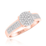 Photo of Otto 3/4 ct tw. Diamond Round Cluster Trio Set 14K Rose Gold [BT254RE-C000]