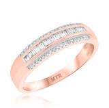 Photo of Weston 2/3 ct tw. Diamond Same Sex Mens Band Set 14K Rose Gold [BT253RM]