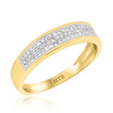 Photo of Otto 3/4 ct tw. Diamond Round Cluster Trio Set 14K Yellow Gold [BT254YM]